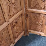 Vintage wooden carved room devider