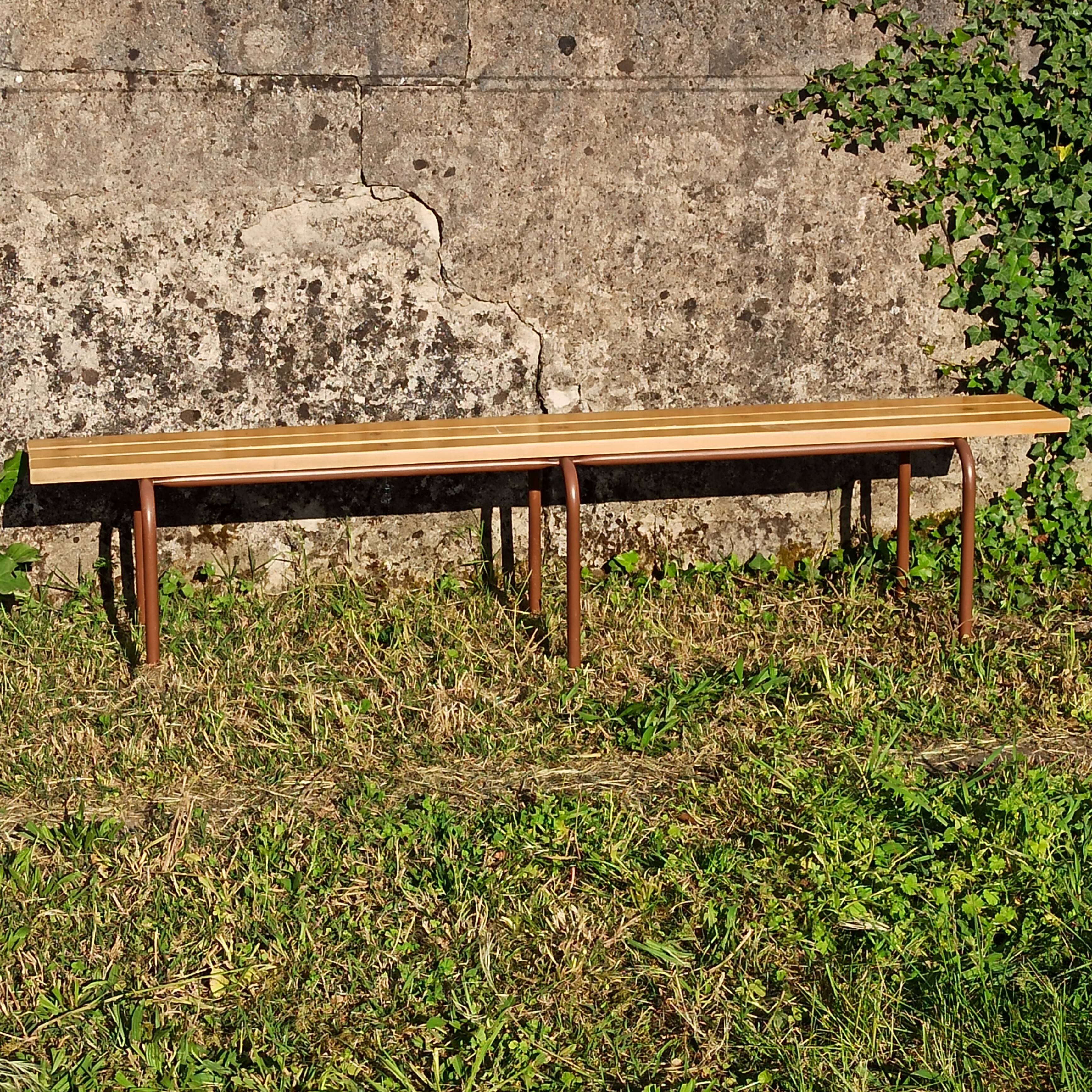 Vintage school bench 2 meters