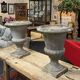Pair of Médicis planters in reconstituted stone from the 1970s.