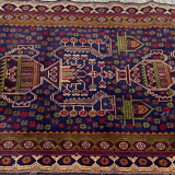 Tapis afghan Baluch vintage 148x87cm