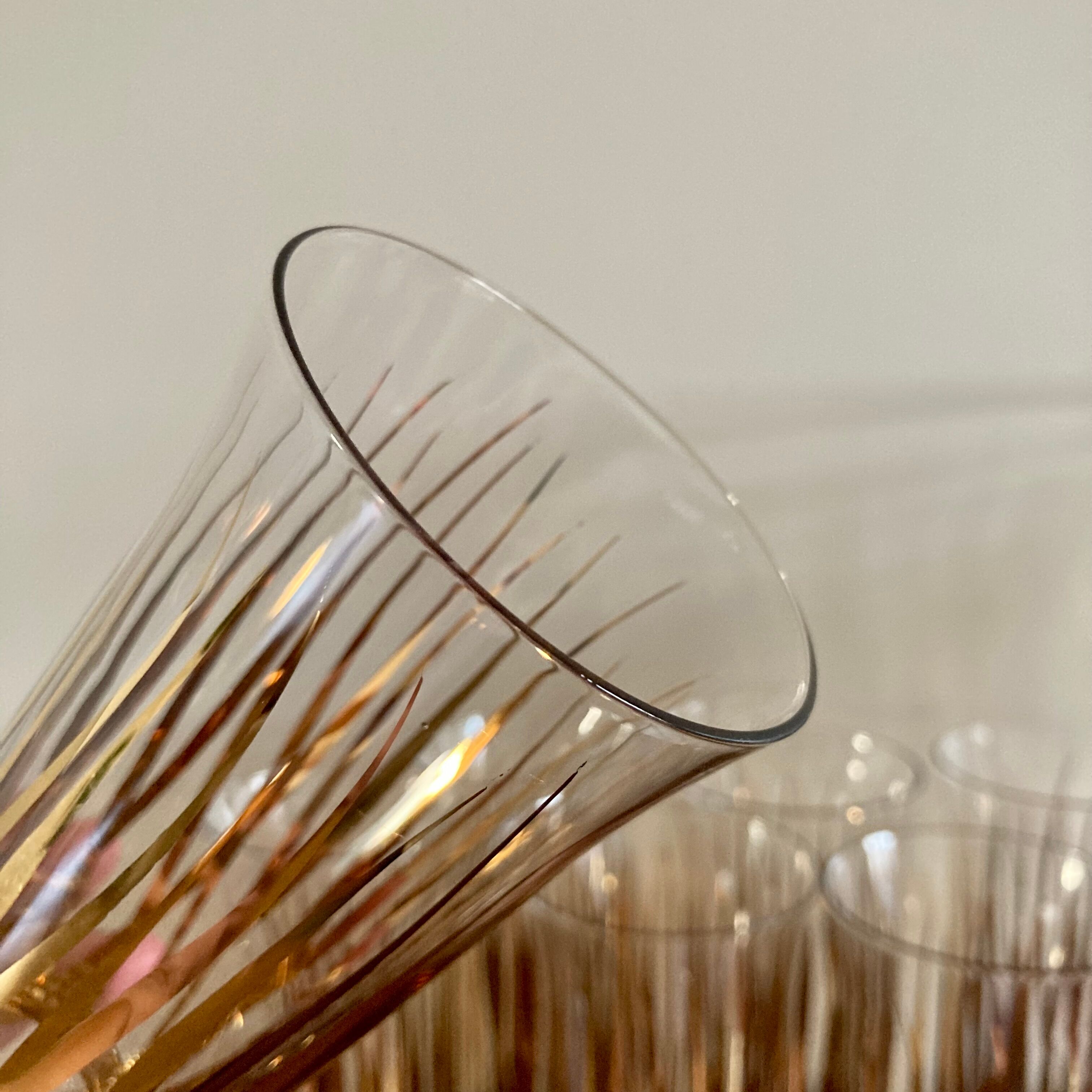 Service orangeade demi cristal or