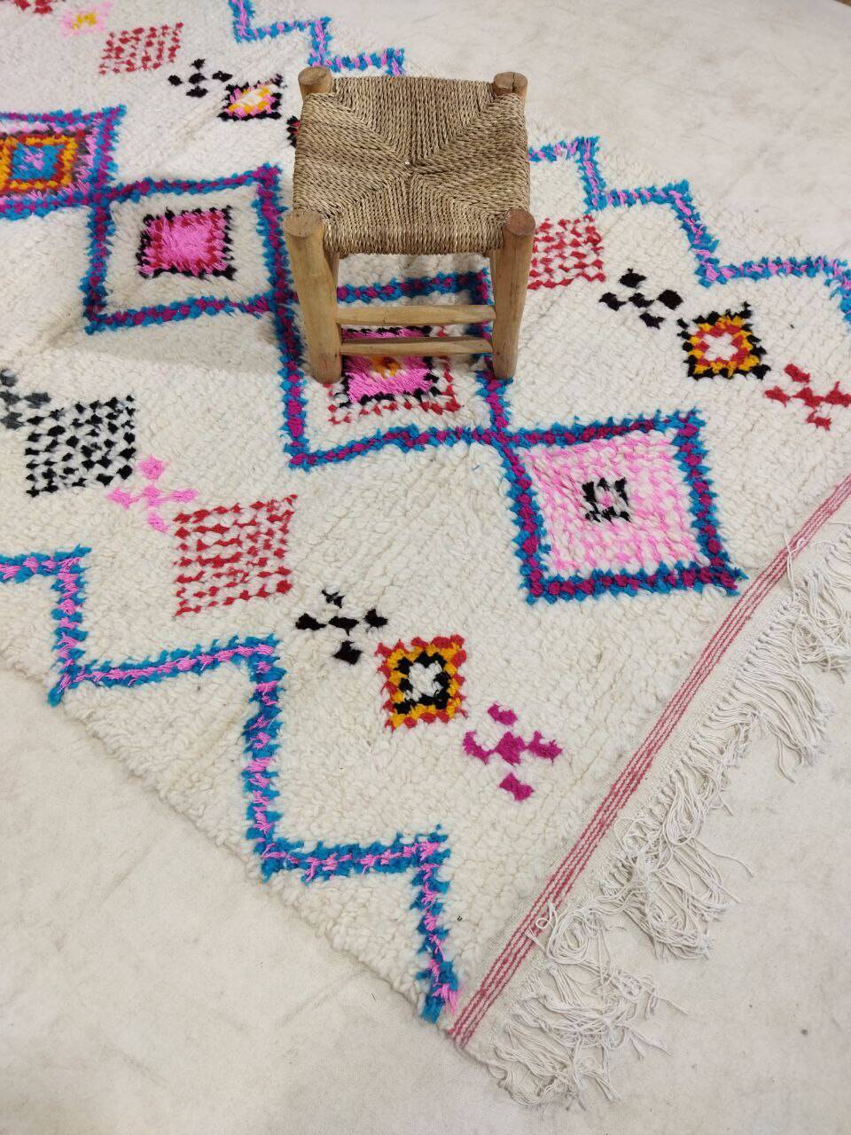 Handmade Moroccan Berber rug 253 X 143 CM