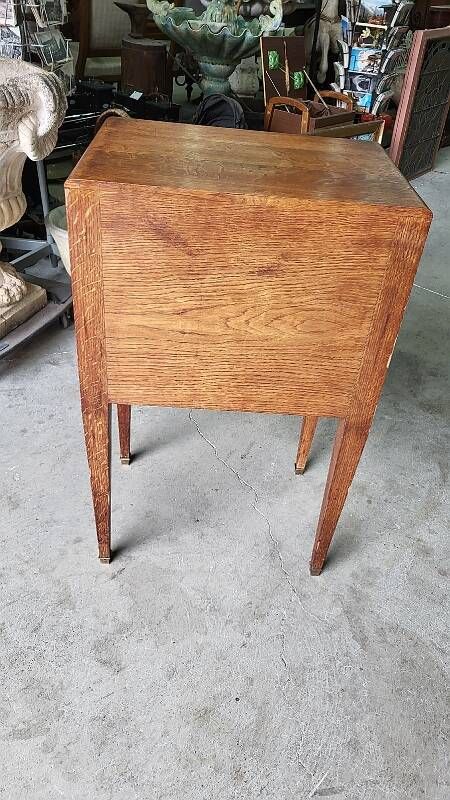 Meuble menagere art deco en chene