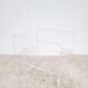 Vintage side table in transparent plexiglass from the 70s.