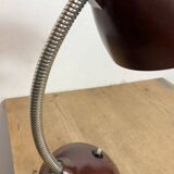 Vintage Brown Bakelite Gooseneck Table Lamp, 1950s