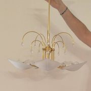 Golden leaf lustre Italy Hollywood Regency / Mid-Century