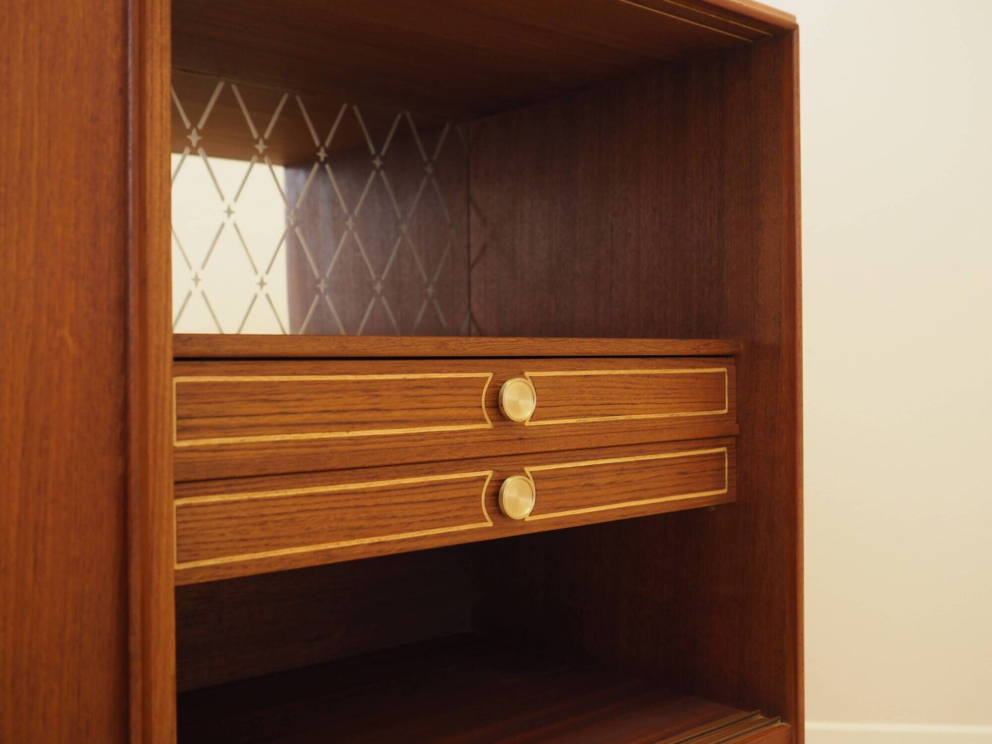 Danish teak sideboard 1960s with bar section and sliding doors
