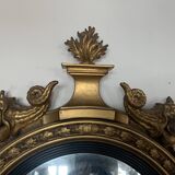 Miroir sorcière en bois sculpté doré XIX siècle