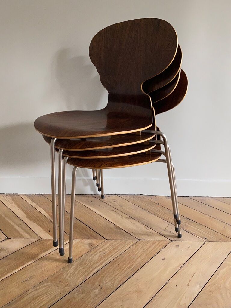 Series of 4 chairs Ant by Arne Jacobsen for Fritz Hansen