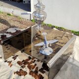 Smoked glass coffee table by Galloti and Radice Italy, 1970s