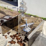 Smoked glass coffee table by Galloti and Radice Italy, 1970s