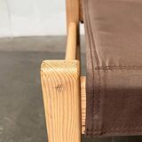 Swedish Mid-Century Safari Chair, 1960s, set of 3