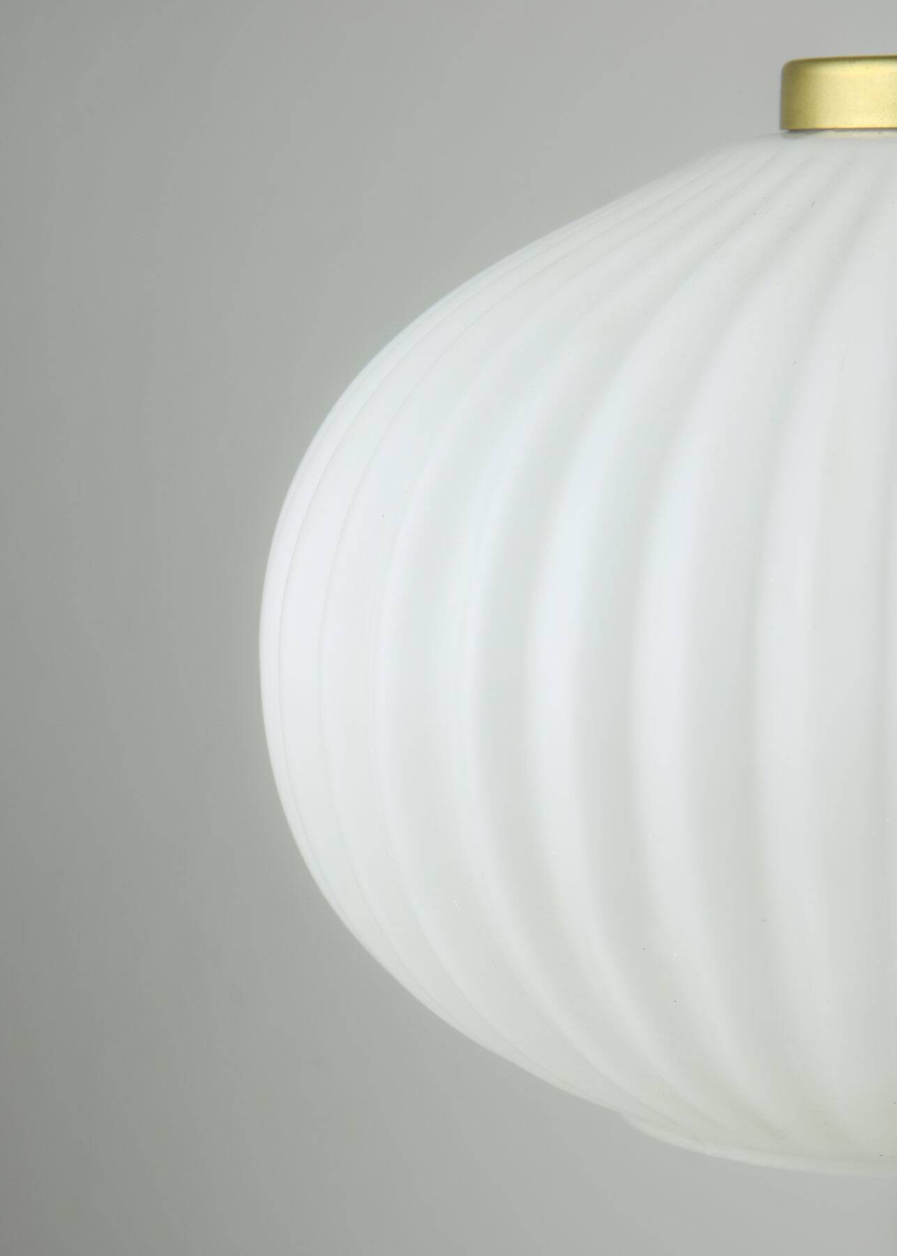 Mid-Century Brass & Glass Table Lamp