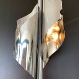 Large Chrome Lamp 3 Lights Space Age Italy 70's Dlg Reggiani