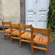 Série de 4 chaises Les Arcs 1960