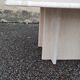 Square travertine coffee table