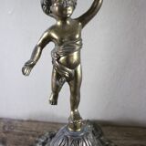 Regulated chandelier with three candle holders Angelot