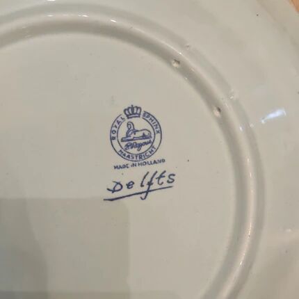 Decorative marine plate Delft - Petrus Regout