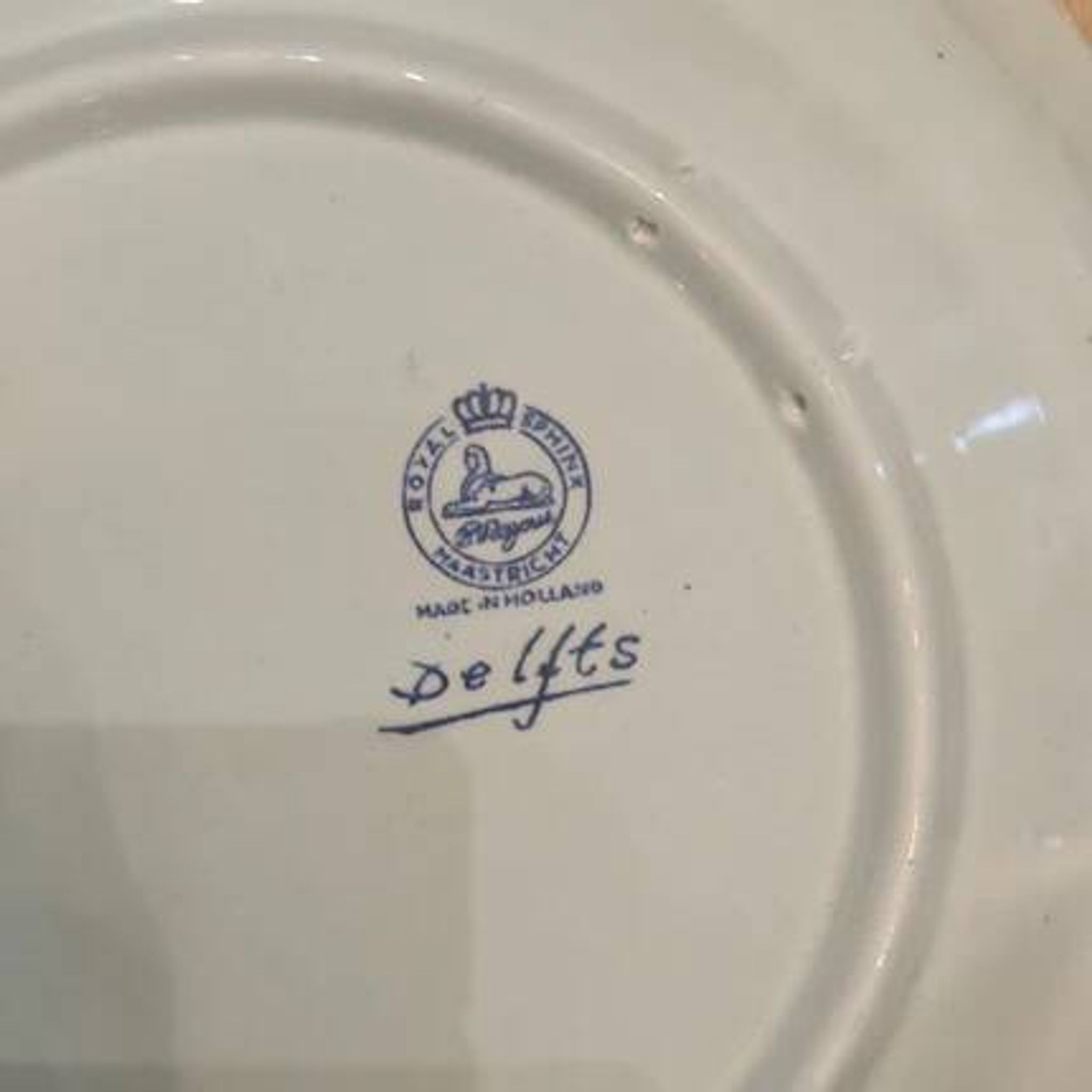 Decorative marine plate Delft - Petrus Regout