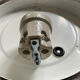 Pair of vintage 70s sconces in molded glass
