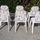 Lots de 6 chaises samba Pierre Paulin henry massonet en plastique design