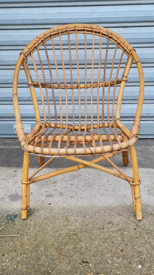 Rattan armchair 1960
