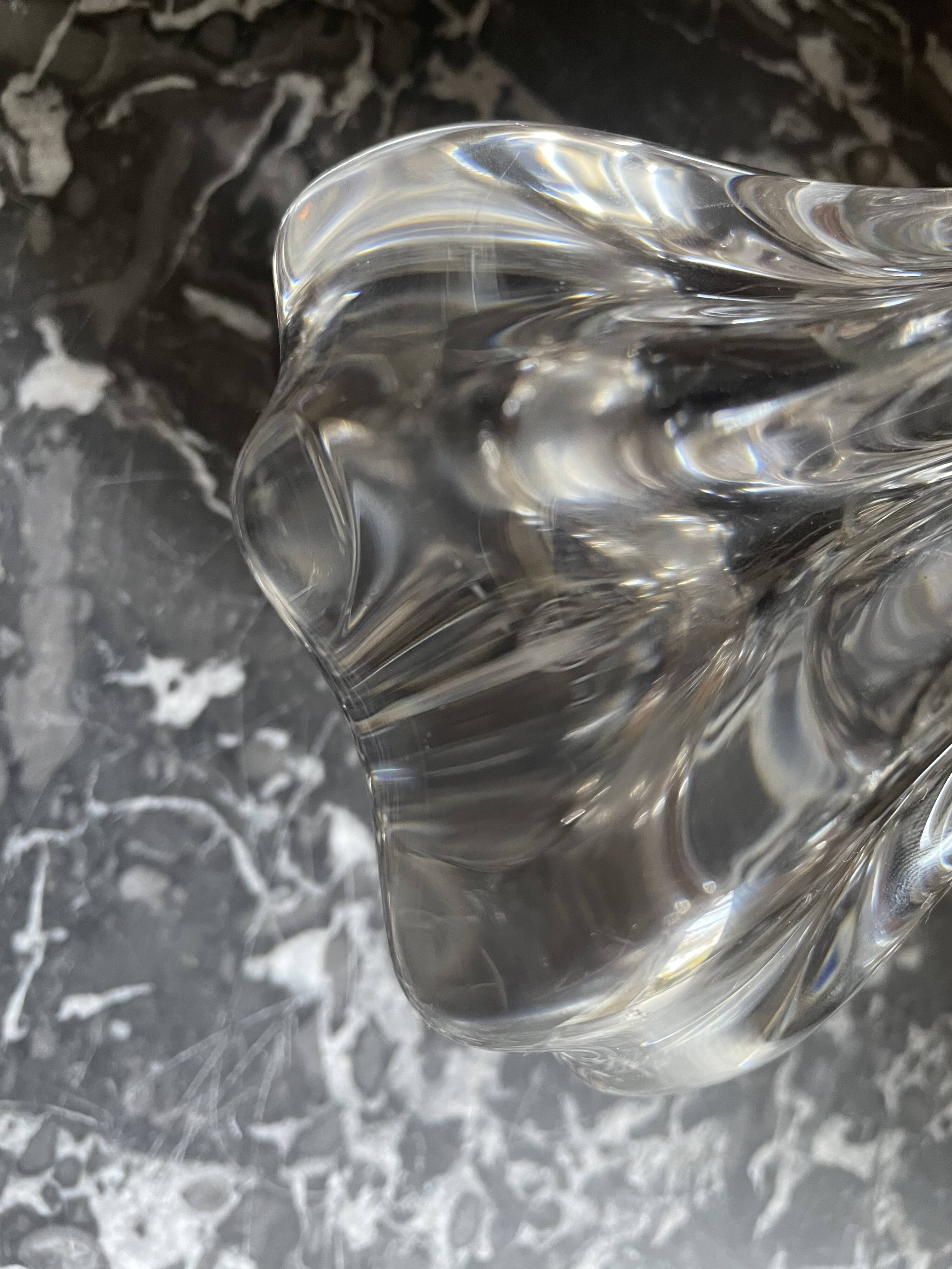 Baccarat crystal twisted decor lamp