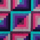 1980s Geometric Italian Woolen Rug by Missoni for T&J Vestor