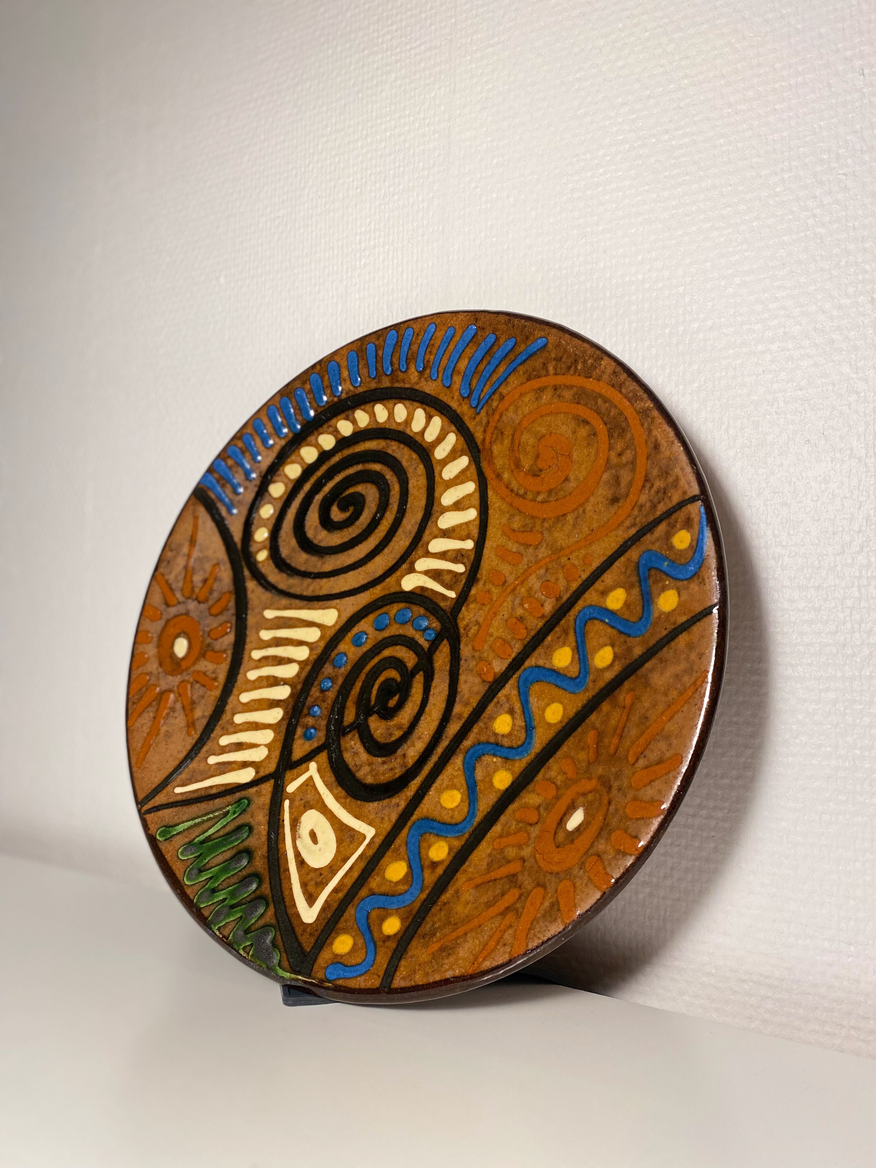 Puigdemont studio pottery decorative plate