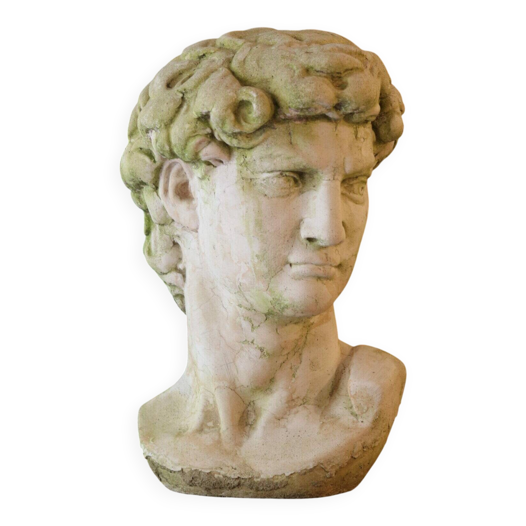 Bust of David in concrete – mid 20th century