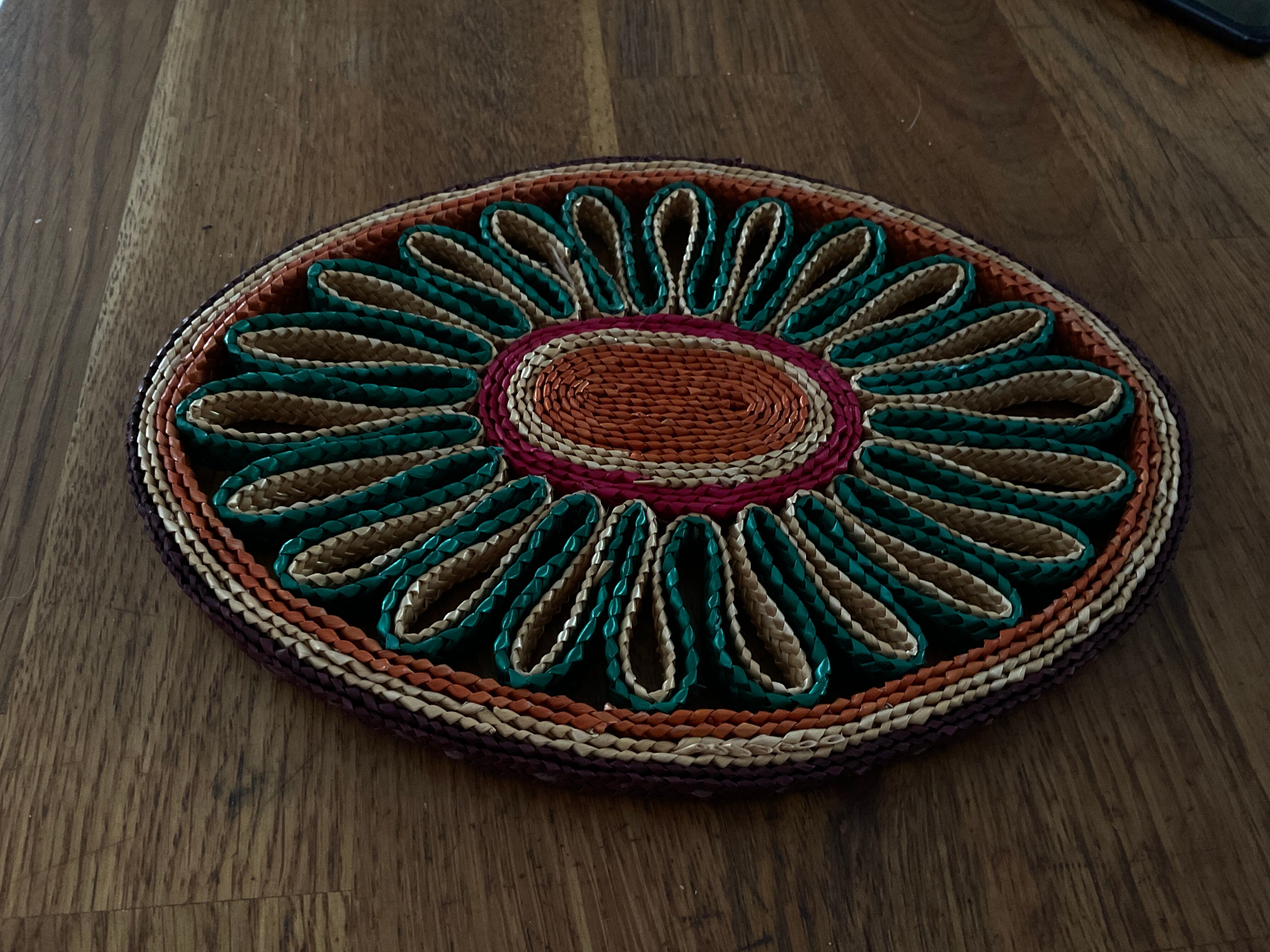 2 underside of flat vintage.oval shape