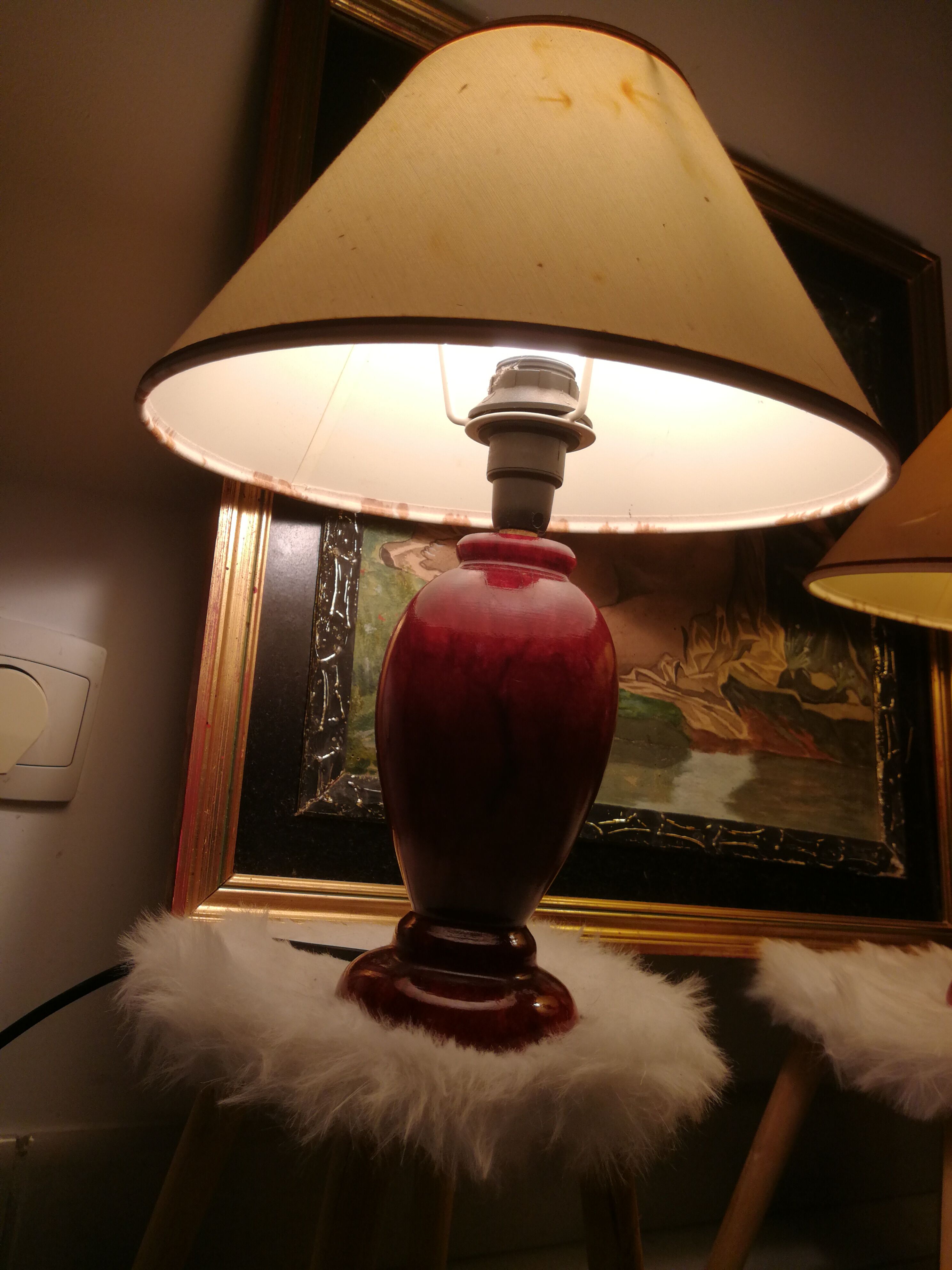 Duo of bedside lamps