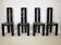 Postmodern Black Dining Chairs by Pietro Costantini, Set of 4, 1970s