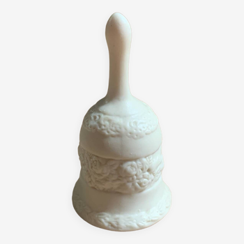 cloche de table blanche, cloche d’appel en céramique 10cm