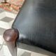 Set of 6 scandinavian chairs skaï black