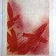 Original lithograph by jean bazaine, monograph in red, 1975
