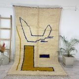 Handmade moroccan berber carpet 255 x 147 cm