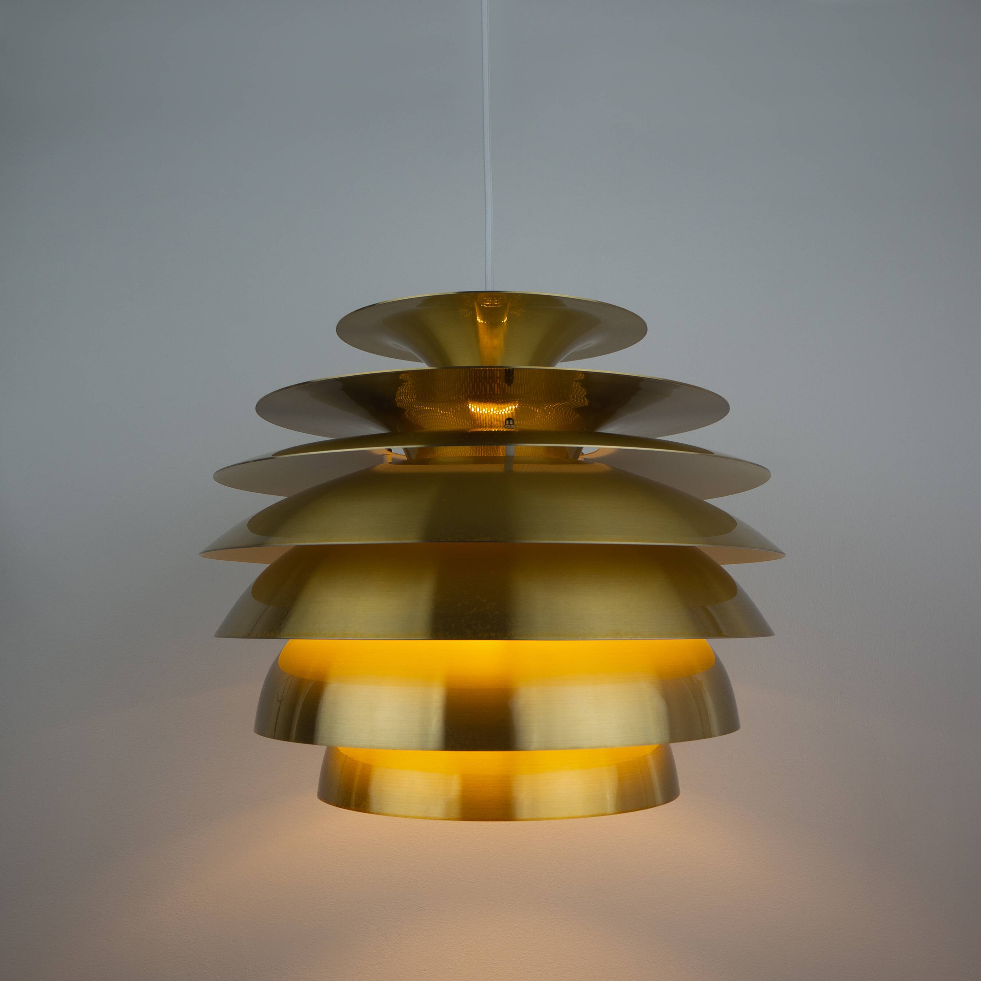 Suspension vintage danoise Barcelona par Bent Karlby, Dema, années 1970