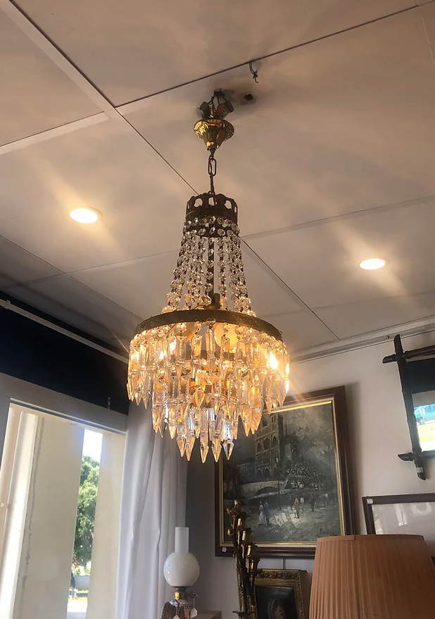 Stamped chandelier