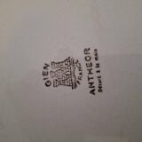 Oval earthenware plate Gien – Anthéor model – Hand-painted decoration