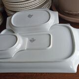 3 plats de service Jammet-Seignolles en porcelaine de Limoges. Parabole, décor Turku