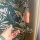 Antique bronze mirror wall light