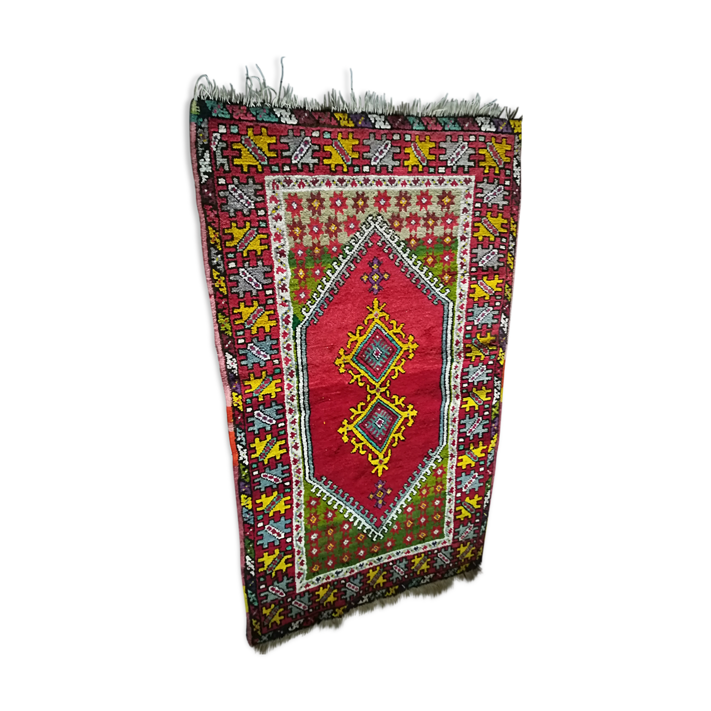 Algerian South vintage carpet 95 x 162 cm