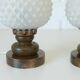 Paire de lampes en bois, années 70