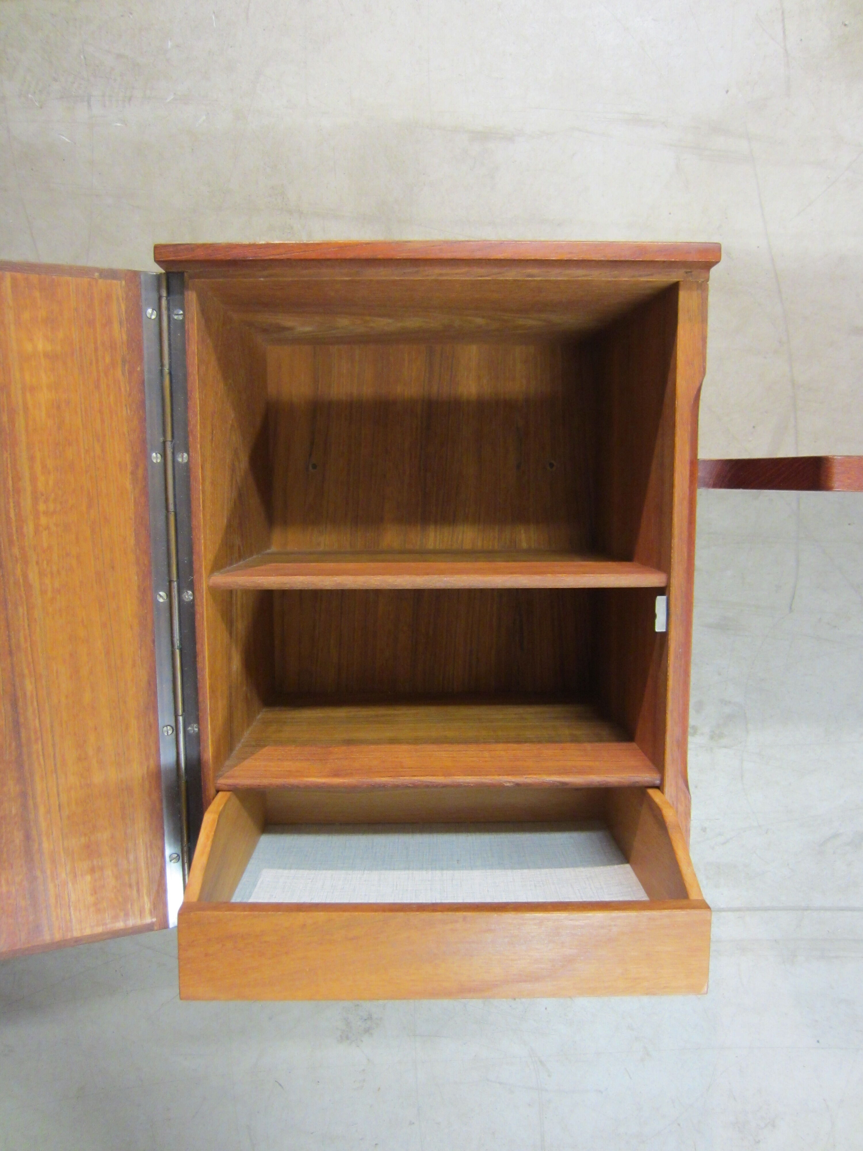 Scandinavian entrance mirror and shelf by Hans-Agne Jakobsson Åhus