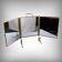 Rare miroir triptyque en bronze – 1900