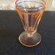 6 verres roses à pied à liqueur