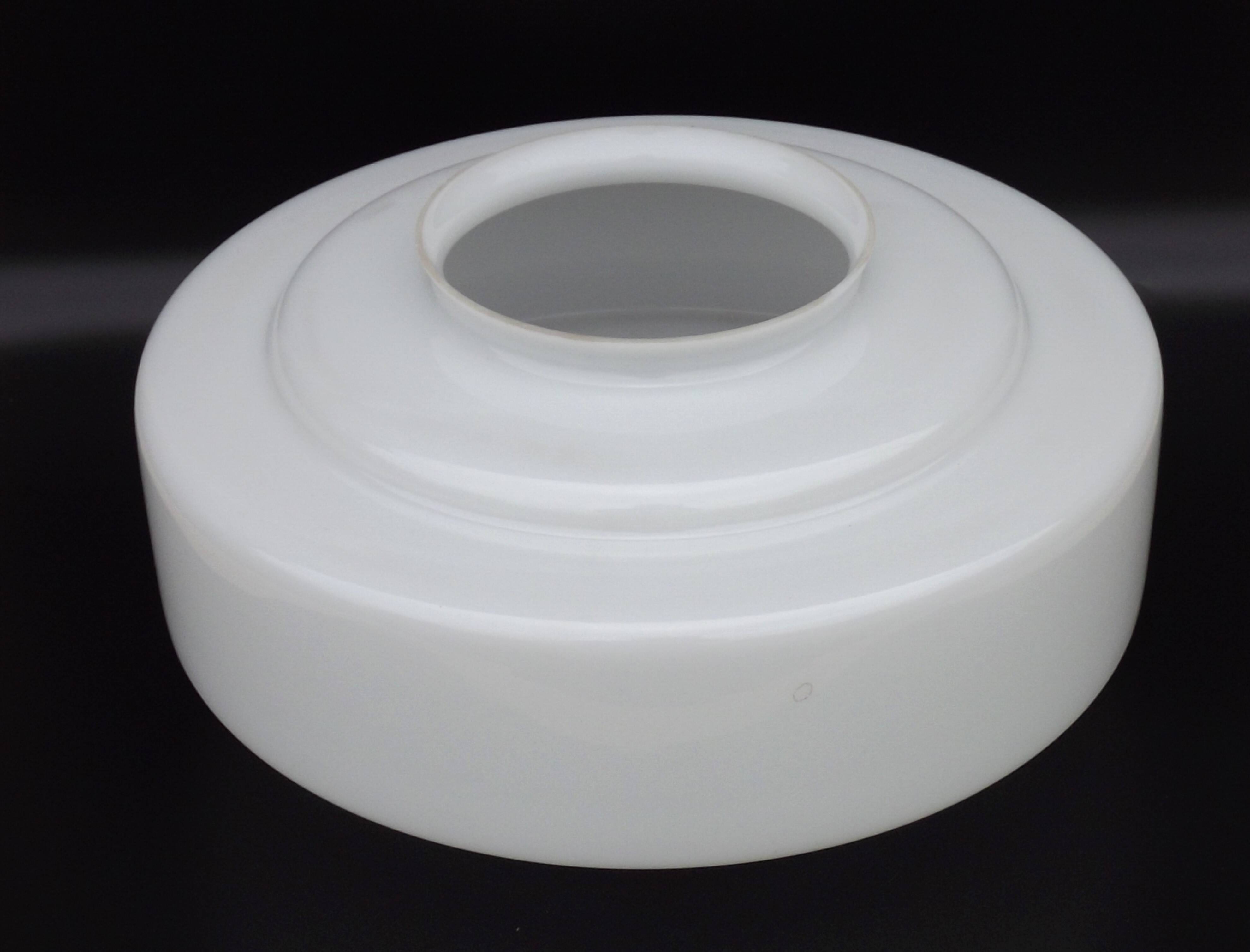 Large French Vintage Retro White Glass Pendant Ceiling Light Shade 5215