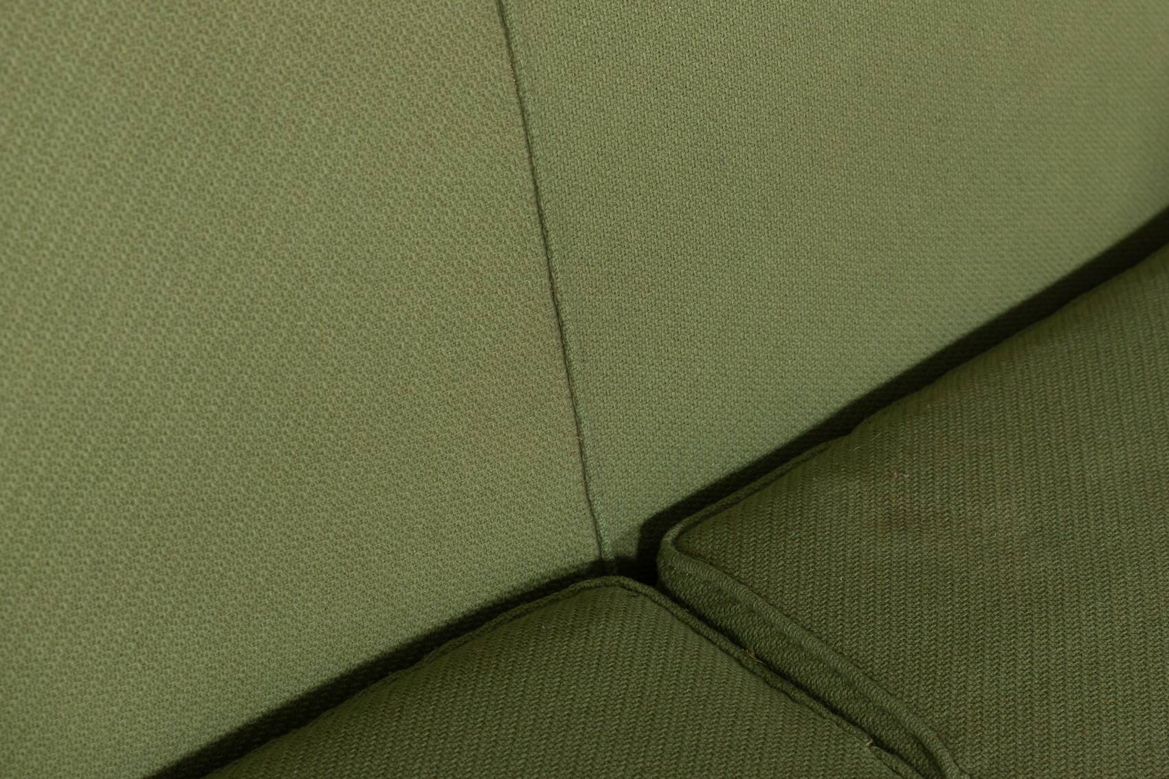 Canapé à oreilles en tissu vert par Paolo Buffa, Italie années 1950