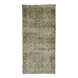 Turkish Anatolian Handmade Vintage Area Rug  197 cm x 95 cm